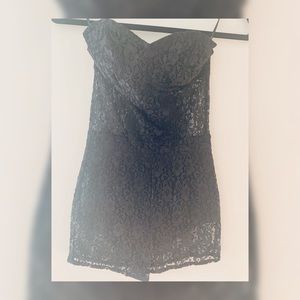 Black Lacey Romper